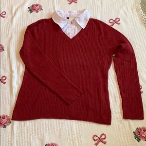 Burgundy sweater